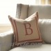 Birch Lane™ Naya Monogrammed Burlap Pillow Cover BL5929